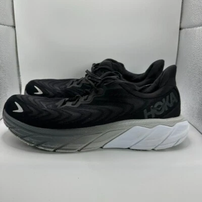 Zapatos para correr acolchados Hoka One One M Arahi 6 para hombre 11 D negros blancos Foto 1 de 4