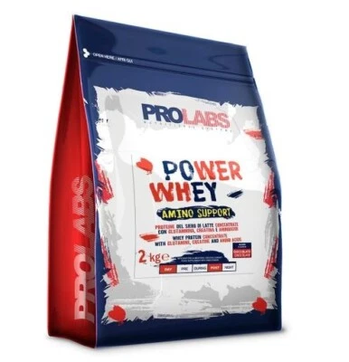 PROLABS POWER WHEY AMINO SUPPORT 2 kg PROTEINE SEL SIERO CON AMINOACIDI