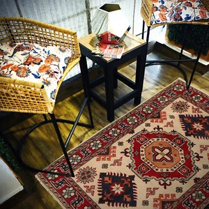 Afghan Handmade Wool Area Rug Oriental Traditional Kazak Rug 2'6x3'9 ft-G22674 - Picture 1 of 6
