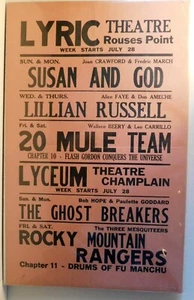 Lyric Theatre Movie Poster 1940's (Flash Gordon)  - Picture 1 of 2