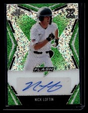 2020 Leaf Flash #BA-NL1 Nick Loftin #/25 Auto Base Autographs Green
