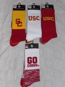 NCAA USC WSU Strideline Calcetines Crew Algodón Para Hombre M/L M 8-12 W 9.5-13.5 Nuevos con Etiquetas - Imagen 1 de 2