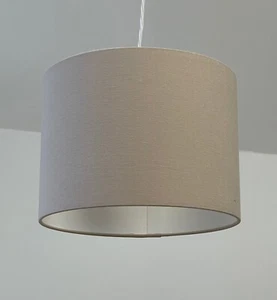 Lampshade Ash Rose Linen Blend Drum Light Shade - Picture 1 of 11