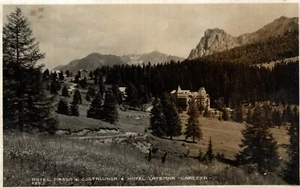 CAREZZA, Bolzano - Panorama e Hotel - VG + Francobollo - B003 - Picture 1 of 2