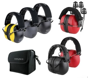 Titus 3 Series High NRR Noise Reduction Hearing Protection PPE Earmuffs Shooting - Picture 1 of 10