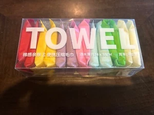 14pcs Travel Dry Compressed Disposable Face Towel Thick Oversized Cotton Towel - Picture 1 of 5