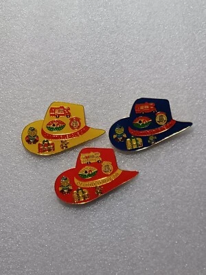 3 prendedores de sombrero de vaquero de béisbol de pequeñas ligas OR-7 Foto 1 de 3