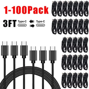 Bulk Lot USB-C Type C Cable For Samsung S24 S23 Fast Charger Charging Power Cord - Picture 1 of 9