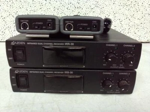 Adzen IRR-30 and IRB-10c - Two Each Infrared Dual Channel Receiver & Transmitter - Picture 1 of 5