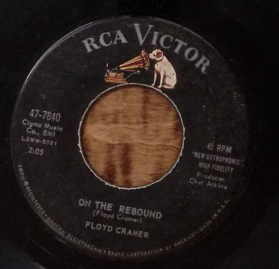 FLOYD CRAMER MOOD INDIGO/ON THE REBOUND RCA VICTOR REC  VINYL 45 52-171 - Image 1 of 3