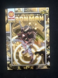 2025 Topps Chrome Marvel Iron Man Gold IM-8 Comic Cover Insert The Invincible #1 - Picture 1 of 2