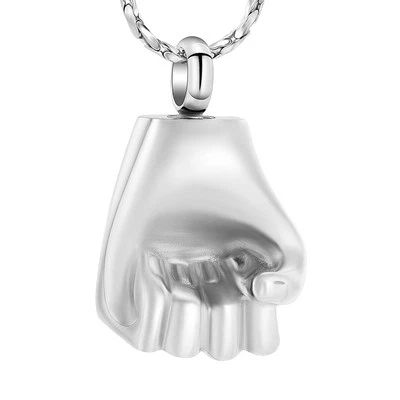 Punk Style Faust Einäscherung Schmuck Asche Menschliche Boxhandschuh Anhänger - Bild 1 von 4