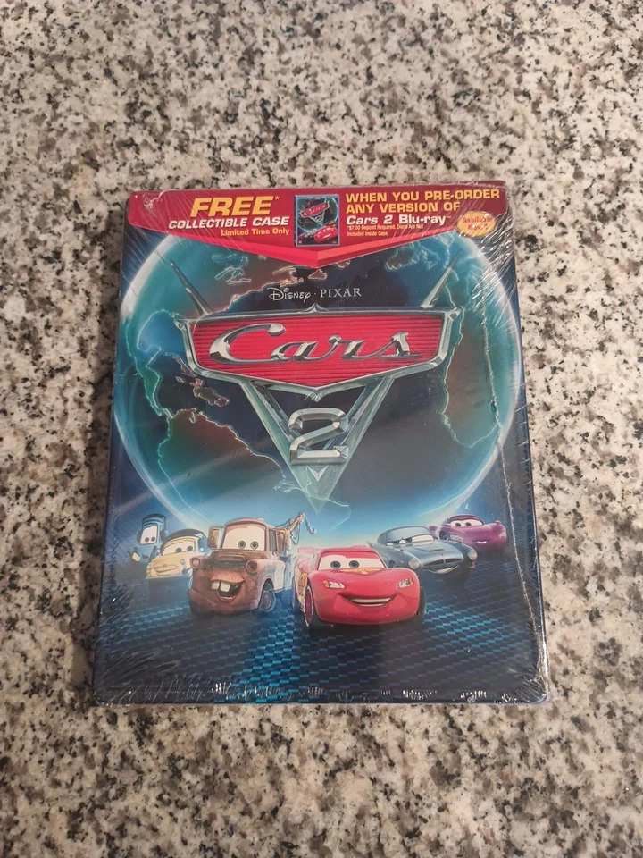Cars 2 Blu-ray/DVD Combo with Best Buy MetalPack - No Movie Case Only Sealed - Image 1 of 2