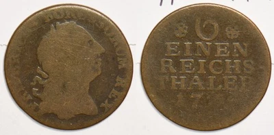 German States 1776 1/6 Thaler Brandenburg preussen. Copper 199089 combine shippi - Image 1 of 3