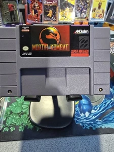 Mortal Kombat SNES Authentic Cartridge Super Nintendo Tested And Working - Picture 1 of 3