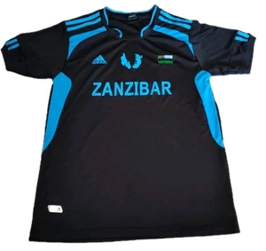 Zanzibar Soccer Youth XL Home Futbol Jersey Adidas National Flag Patch Blue - Picture 1 of 12