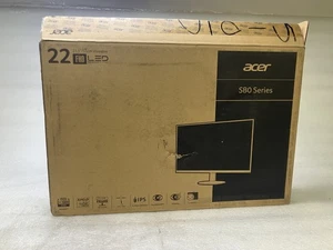 New Open Box Acer SB220Q 21.5" Full HD IPS 75Hz 1920 x 1080 Monitor GENUINE - Picture 1 of 3