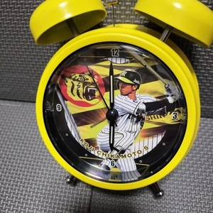 Reloj despertador de voz Hanshin Tigers Koji Chikamoto con sonido béisbol japonés - Imagen 1 de 10