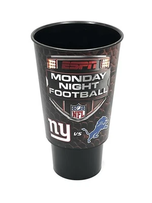 Copa de recuerdo de fútbol americano de lunes por la noche Detroit Lions 24 oz 9-8-14 - Levy Restaurants Foto 1 de 4