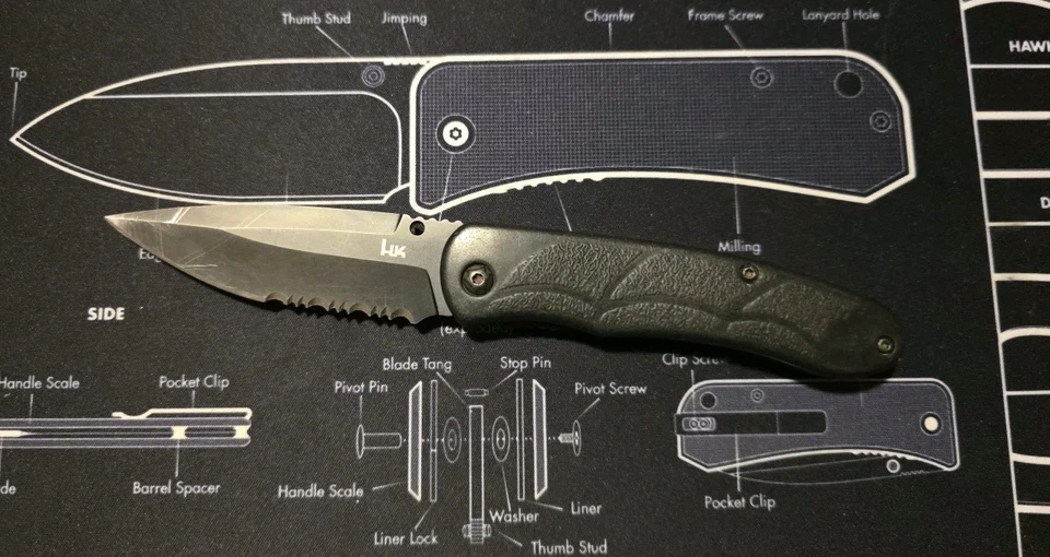 HK P30 Tactical Folding Pocket Knife Benchmade 8CR13 - Image 1 of 2