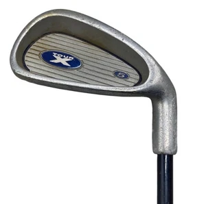 PALO DE GOLF TOUR X 5 Iron Winn envoltura de golf JR. azul plateado para diestros 30" LEER - Imagen 1 de 6
