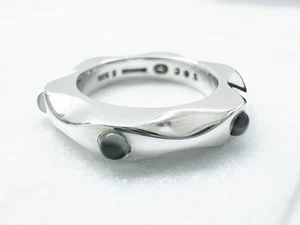 Excellent Condition Georg Jensen 261 Moonstone Stud Ring 925 - Picture 1 of 10