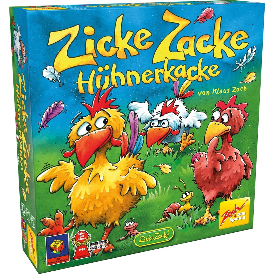 Zicke Zacke Hühnerkacke (Sonderpreis Kinderspiel 1998) - Zoch 601121800 - (Spie - Bild 1 von 4