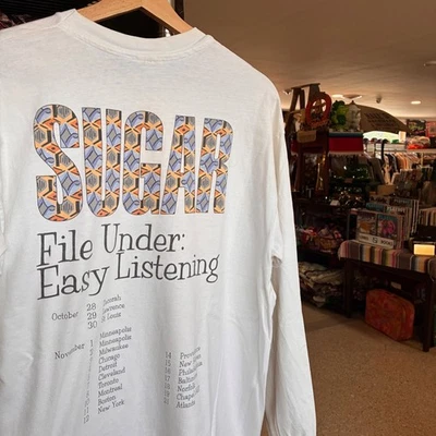 1994 Vintage SUGAR File Under Easy Listening 1990s Long Sleeve Rock Band T-shirt - Image 1 of 4