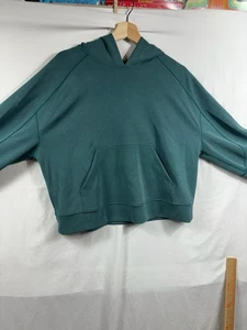 Felpa con cappuccio Lululemon Softstreme oversize vestibilità rilassata taglia 10 verde acqua usata in ottime condizioni - Foto 1 di 14