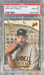 1994 Studio HERITAGE Don Mattingly #4 PSA 10 - Picture 1 of 2