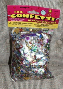 Confetti Multi Colored Multi Colored Foil 2.5 oz. Fast Shipping - Picture 1 of 5