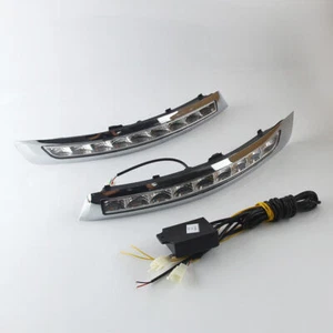 LED Daytime Running Light Turn Indicator Fog Lamp Bumper For Volvo XC90 07-13 - Picture 1 of 11
