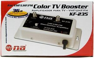 Nippon America 36 DB Cable Antenna Signal Booster Amplifier VHF UHF FM HDTV