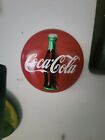 Vintage Coca Cola 12"Inch Button Advertising Sign New stored for years from 1990