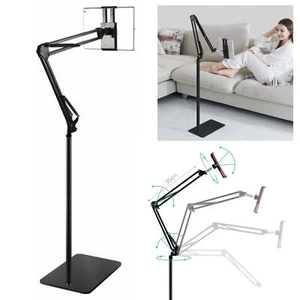 Portable Adjustable Hands Free Floor Stand Holder For Tablet Ipad Smart Phone - Picture 1 of 9