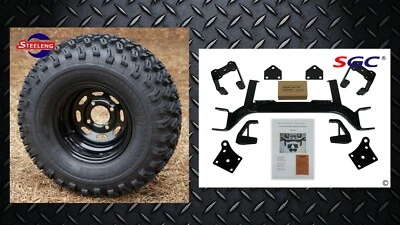 EZGO TXT ELECTRIC GOLF CART 6" LIFT KIT + 10" WHEELS and 22" ALL TERRAIN TIRES  - Image 1 of 4