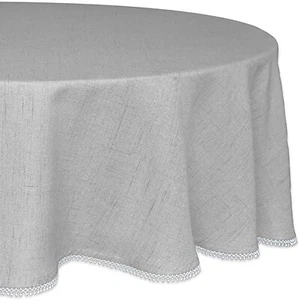 Lenox French Perle Solid Round Tablecloth, Dove, 70" - Picture 1 of 1