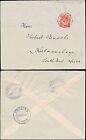 SOUTH WEST AFRICA 1916 KG5 WW1 MARIENTAL via GIBEON to KEETMANSHOOP 1d FRANKING