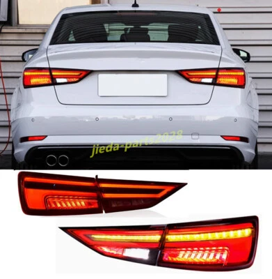 Luces traseras izquierda + derecha LED señal dinámica para Audi A3 S3 8V 2013-20 Foto 1 de 4