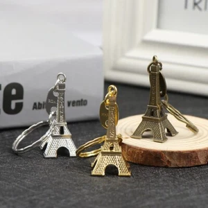 EIFFEL TOWER KEY RING CHAIN CUTE KITSCH LOVE PARIS FRANCE FRENCH BOHO CHIC GIFT - Picture 1 of 6