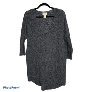 AJ Andrea Jovine Tunic Sweater Shirt Black White Women's size M Cotton - Picture 1 of 5