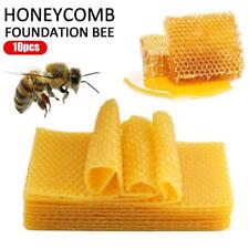 NEW 10Pcs Beeswax Foundation Bee Hive Wax Frames Beekeeping Honeycomb BEST A6F7