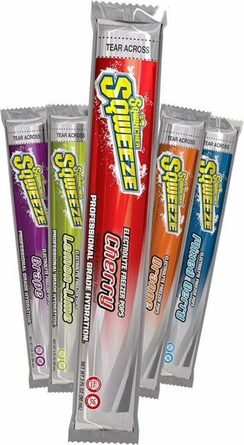 Sqwincher Sqweeze Electrolyte Freezer Pops - 50 Count