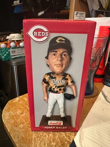 HOMER BAILEY --CINCINNATI REDS---- BOBBLEHEAD----2017 Cover