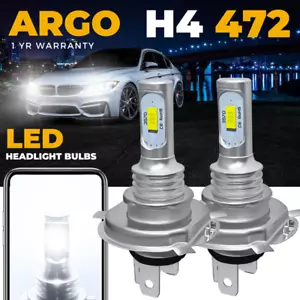 H4 Led Headlight Bulbs Xenon White 6000k 472 Car High Low Beam Headlamp Bulb 12v - Picture 1 of 13