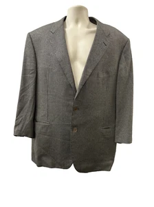 Zanella Blazer Mens 48 Single Breast Two Buttons Wool Classic - Picture 1 of 12