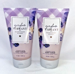 2 Gingham Vibrant Foaming Sugar Body Scrub Bath & Body Works 8 oz - Picture 1 of 1