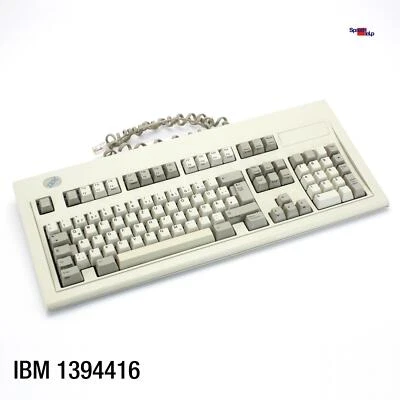 IBM 1394416 Vintage Keyboard Computer QWERTZ German Retro Old 1994 - Image 1 of 4