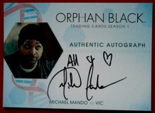ORPHAN BLACK - Season 1 - MICHAEL MANDO - Personally Signed Autograph Card 2016