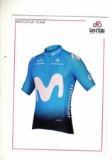   101st TOUR OF ITALY PANINI CARD figure number C34 MOVISTAR TEAM